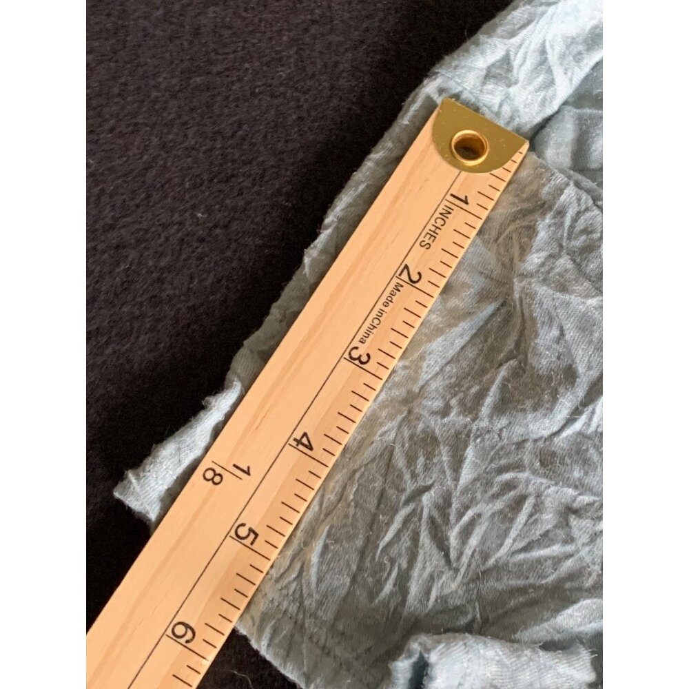 Simply Vera Vera Wang Ladies Crinkle-Style Top Size Large Sage Green - Picture 6 of 9